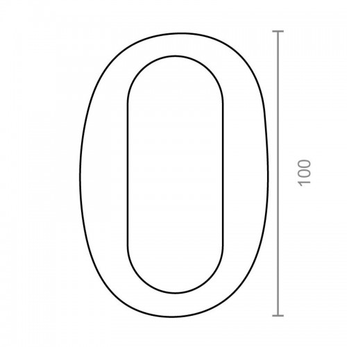 BL LETRA LATON O LTR01 100mm LP