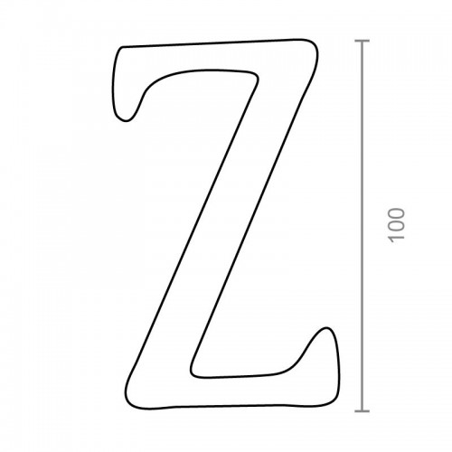 BL LETRA LATON Z LTR01 100mm NS