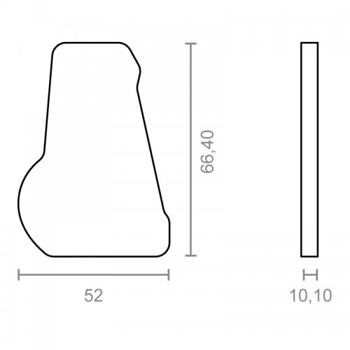 JGO TAPA LATERAL TOLDO P/PERFIL 65mm TLD12 NE