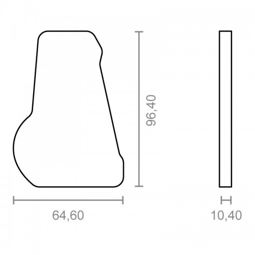 JGO TAPA LATERAL TOLDO P/PERFIL 85mm TLD12 NE