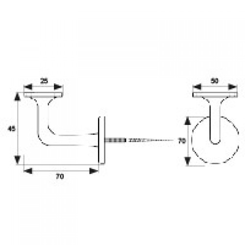SOPORTE PASAMANOS DOWELL PMN03 NE