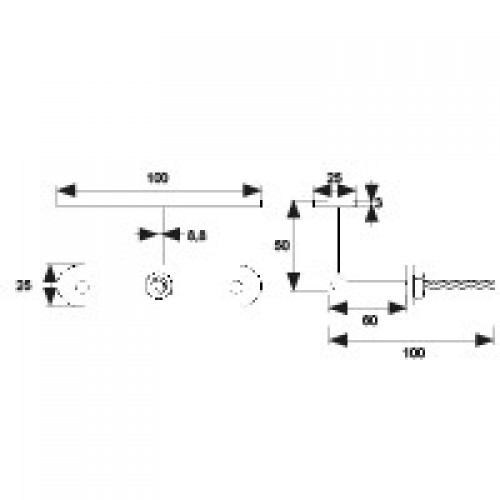 SOPORTE PASAMANOS DOWELL PMN04 BC