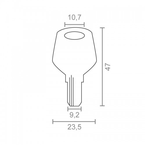 LLAVE BRUTO MULETILLA 1095 NI