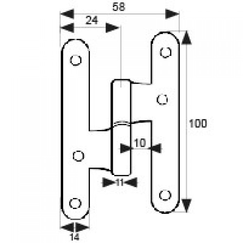 PERNIO S/R PN04 DCHA 100x58mm NS