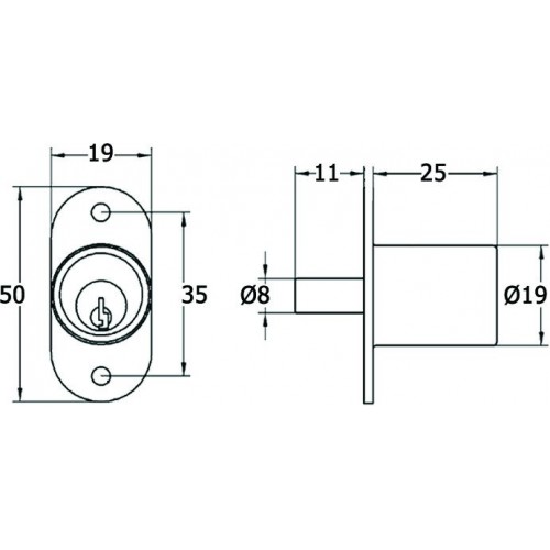CERRADURA PULSAR CM03 26-35mm CB (LL/I)