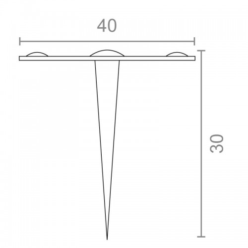 CLAVO 4 PICOS CL05 40x30mm NE