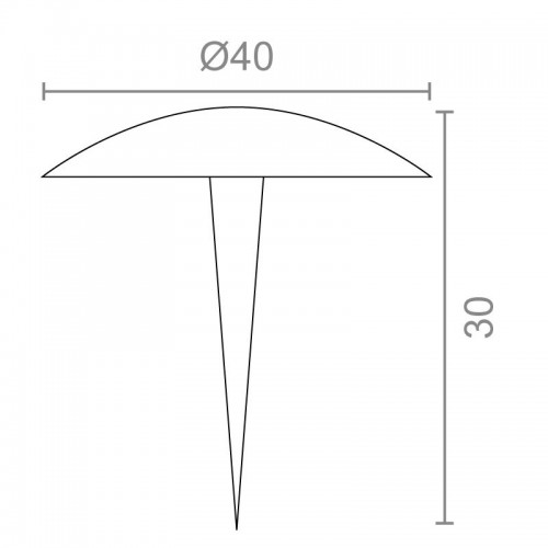 CLAVO GOLF CL02 40x30mm NE