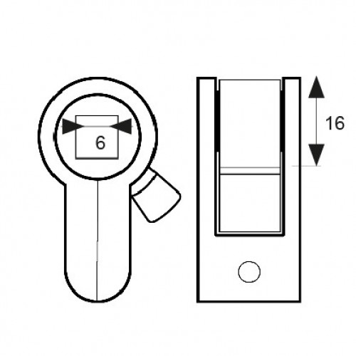 ADAPTADOR UNIFICADO CERRADURA CS08 ZN