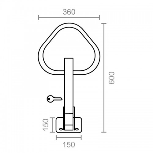 GUARDAPARKING VERTICAL GPK01 600mm AM