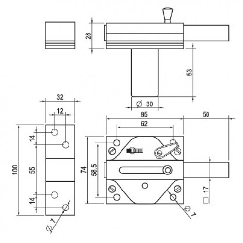 CERROJO SEGURIDAD SOBREPONER CRR01 LTD