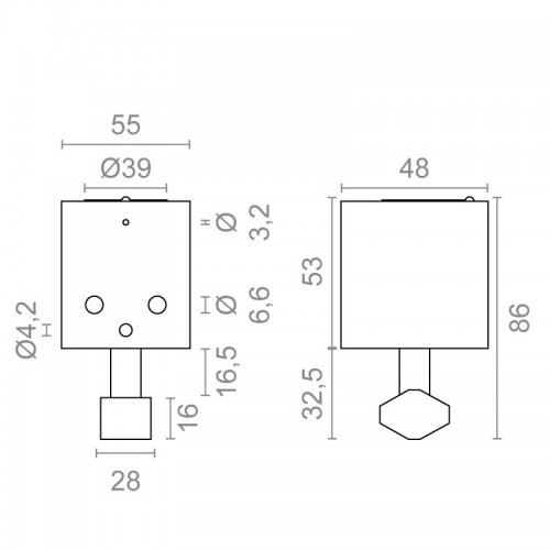 CANDADO REDONDO CN14 S/BASE LL/TUBULAR CB