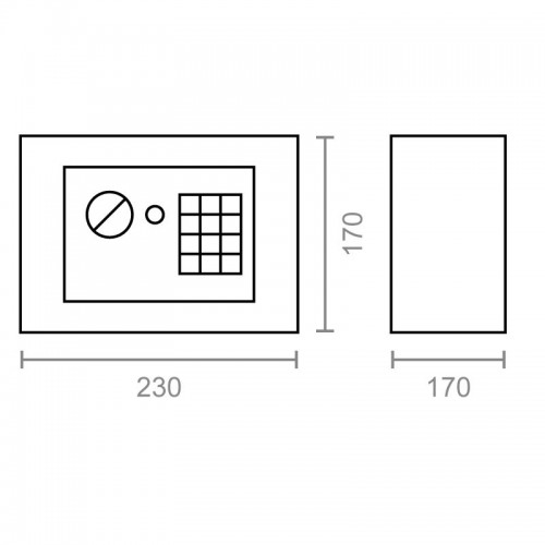 CAJA FUERTE ELECTRONICA/LLAVE CFC03 NE