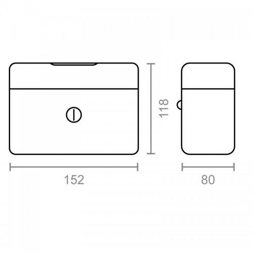 CAJA CAUDALES CFC09 152x118x80mm ROJO