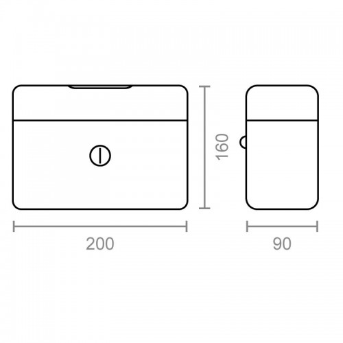 CAJA CAUDALES CFC09 200x160x90mm ROJO