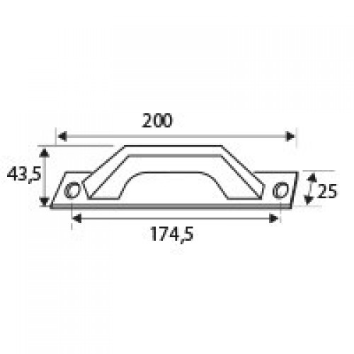 BL ASA PLACA RECTA 6804 ALUM NE