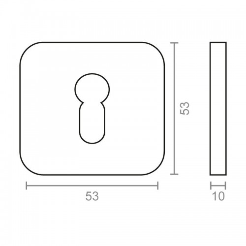 BL BOCALLAVE PERA CUADRADO 131 53x53mm IN