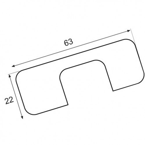 TAPA EMBELLEDOR BISAGRA CAZOLETA BC05 ZN*