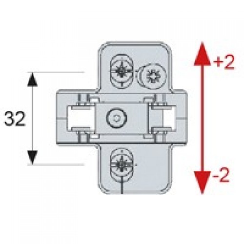 BASE AVION CLIP TRIPLE REGULACION BC05 ZN*