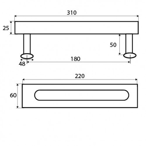 JGO MANILLON RECTO PCR01 180x25mm NE