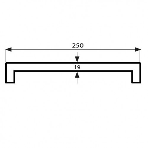 MANILLON CUADRADO 656 250x19mm IN
