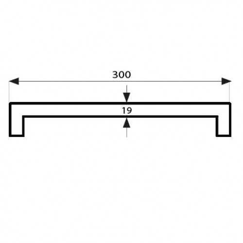 MANILLON CUADRADO 656 300x19mm IN