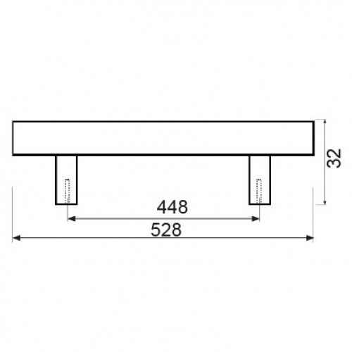 TIRADOR VARILLA TRM09 448mm IN*