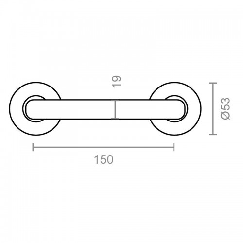 MANILLON ROSETA L CURVA 575 150x19mm IN