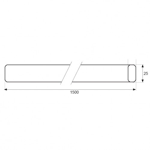 TUBO ARMARIO RETRAC OVAL TA03 25x15x1,5mts CB