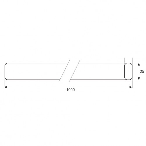 TUBO ARMARIO RETRAC OVAL TA03 25x15x1mt CB