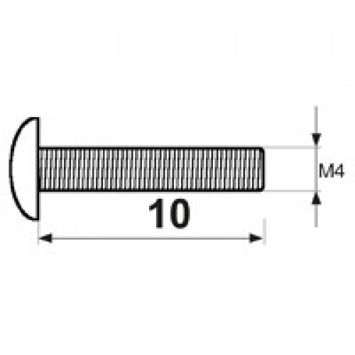 TORNILLO TIRADOR TRN08 M4x10mm ZN