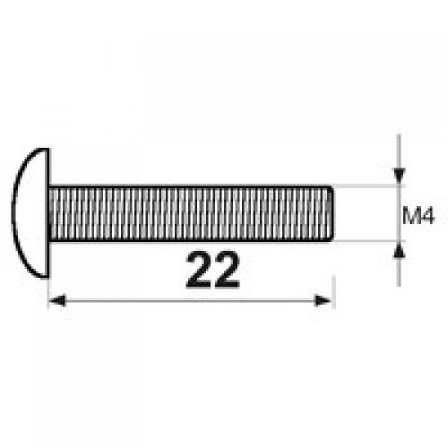 TORNILLO TIRADOR TRN08 M4x22mm ZN