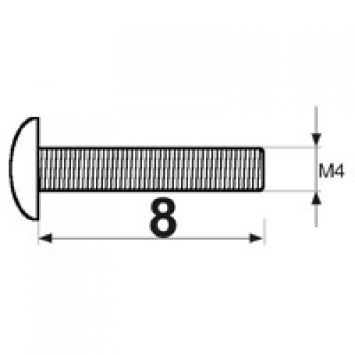 TORNILLO TIRADOR TRN08 M4x8mm ZN