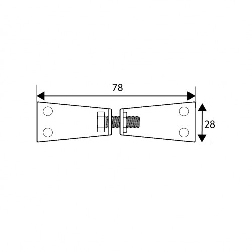 TORNILLO ENSAMBLE TNE07 78x28mm ZN