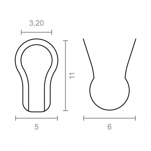 ENGANCHE CADENA BOLAS CDN08 3,2mm CB