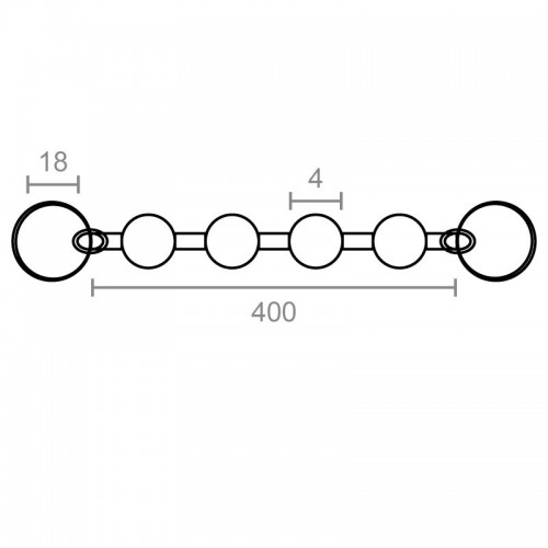 CADENA BOLAS MONTADA CDN08 4x400mm CB