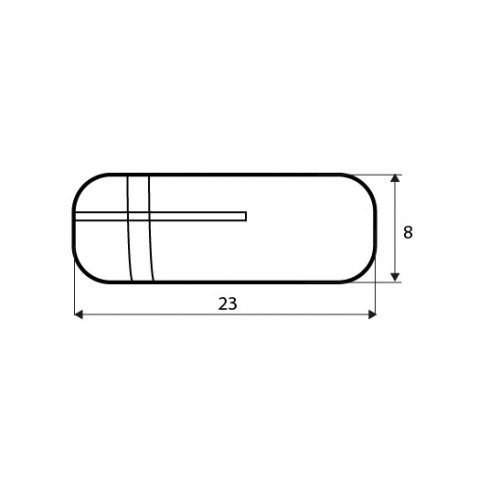 TACO GRAFILADO TC01 M6x23x8mm LT