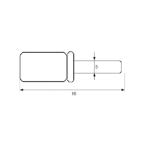 PORTAESTANTE ARANDELA PE03 4-5x16mm ZN
