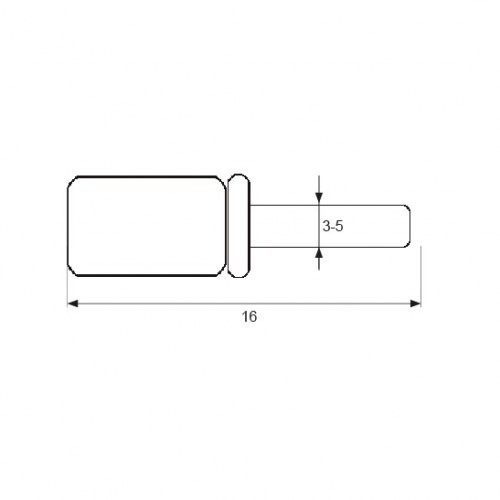 PORTAESTANTE ARANDELA PE03 3-5x16mm ZN