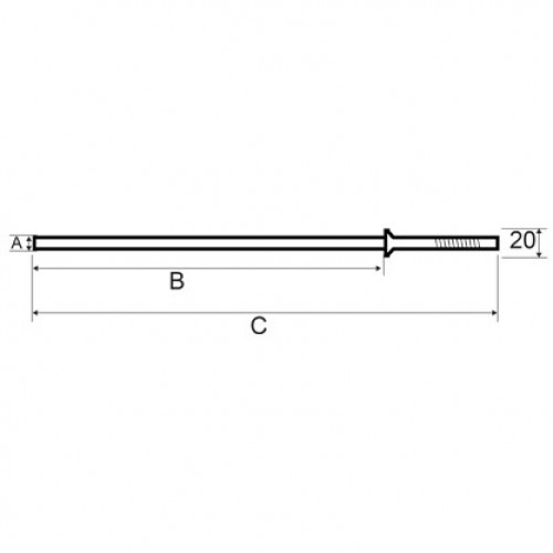 SOPORTE BALDA OCULTO SB04 10x100mm ZN