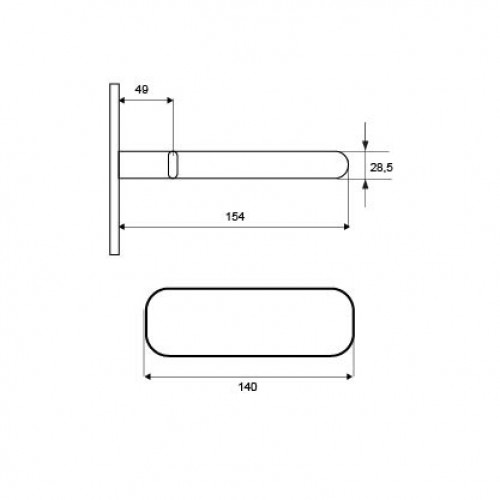 SOPORTE BALDA OCULTO SB02 150mm ZN
