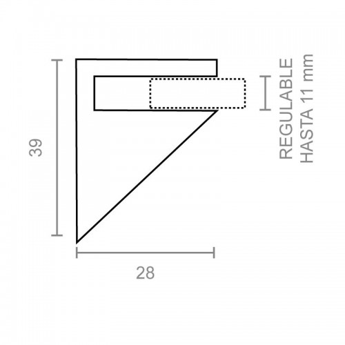 SOPORTE PELICANO SP01 28x39mm CM