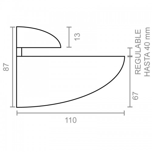 SOPORTE PELICANO SP07 110x87mm OR