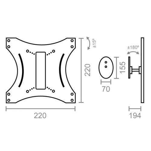 SOPORTE TV LCD STV02 17