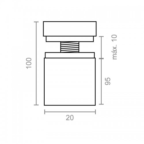 SEPARADOR CRISTAL SC08 20x100mm IN