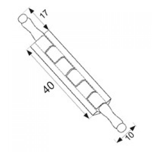 BISAGRA SOLAPADA C/REM BS24 40mm CB