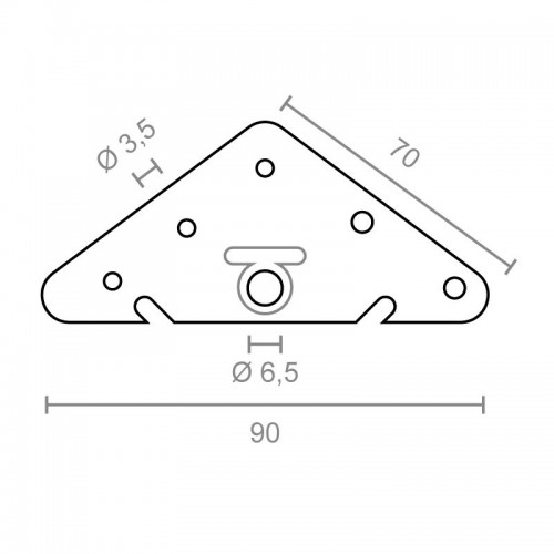 COLGADOR ESCUADRA TRIANGULO CG07 ZN