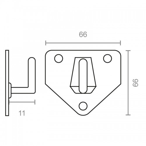 PLACA COLGADOR EXTINTOR CG14 6kgs ZN