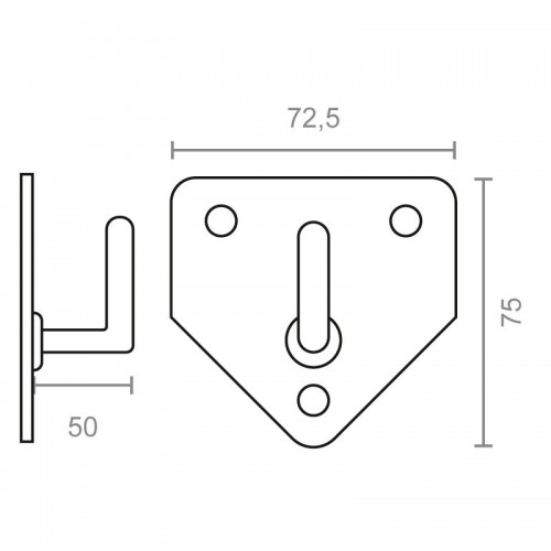 PLACA COLGADOR EXTINTOR CG15 5kgs ZN