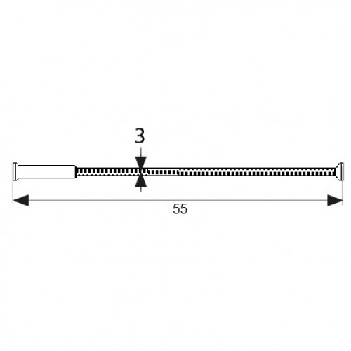 TORNILLO PASANTE TRN01 M3x55mm NS