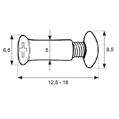 TORNILLO PASANTE CABINA CB22 IN